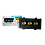 Luminaria LED empotrable con distribución telescópica de 18W (1418)