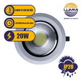 Luminaria LED 20W  para empotrar (COBY20/LD)