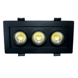 Luminaria LED empotrable con distribución telescópica de 18W (1418)