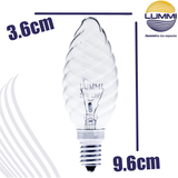 Foco  vela rizado 40W (CM3540)