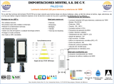 Luminario alumbrado publico LED suburbano (PALED100)