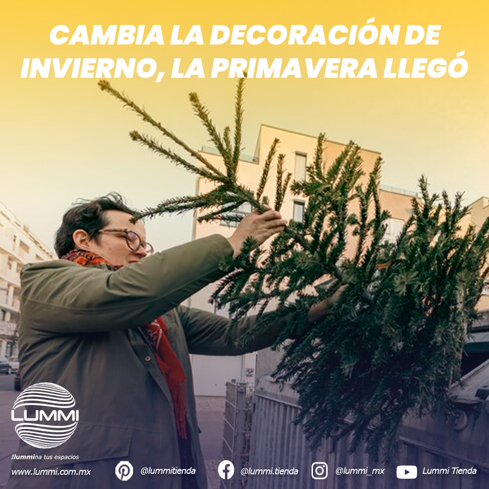 Cambia la decoración de invierno, la primavera ya llegó