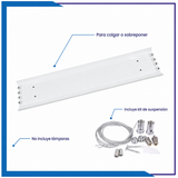 Canaleta para 4 Lámparas T8 de 120 cm (CAN4X18)