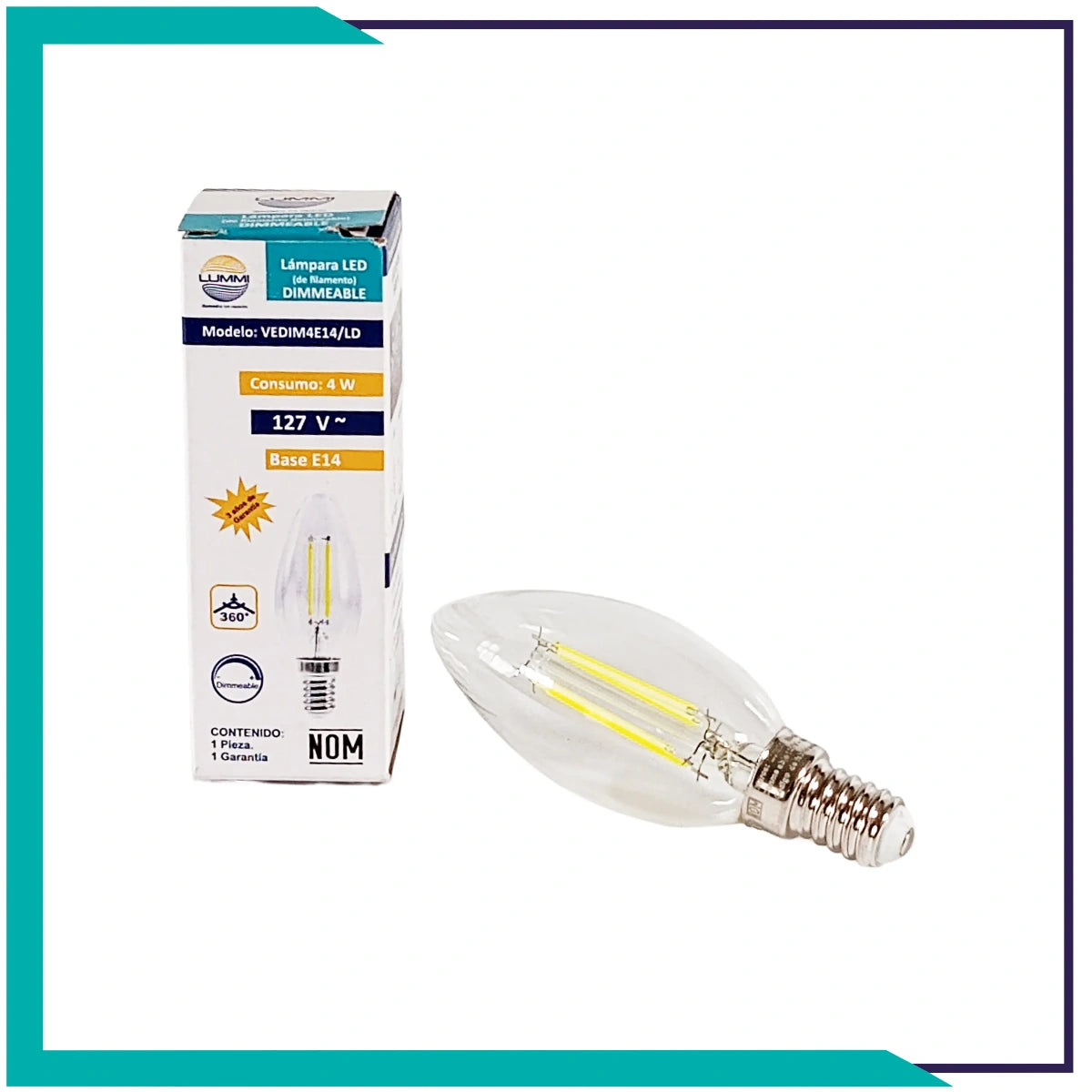 VELA Filamento Dimeable E14 (VEDIM4E14/LD)