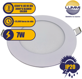 Luminaria circular LED  Ultradelgado para empotrar 7W (MP7)
