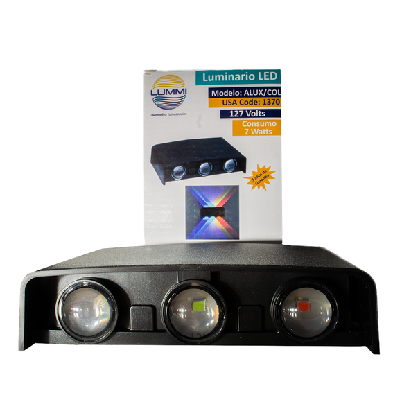 Arbotante de pared de 7W - 6 luces RGB (1370)