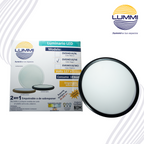 Luminaria LED de empotrar o sobreponer 18W NEGRO (EMSMD18/NE)