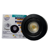 Luminaria LED dirigible de sobreponer de 7W Negro (1502)