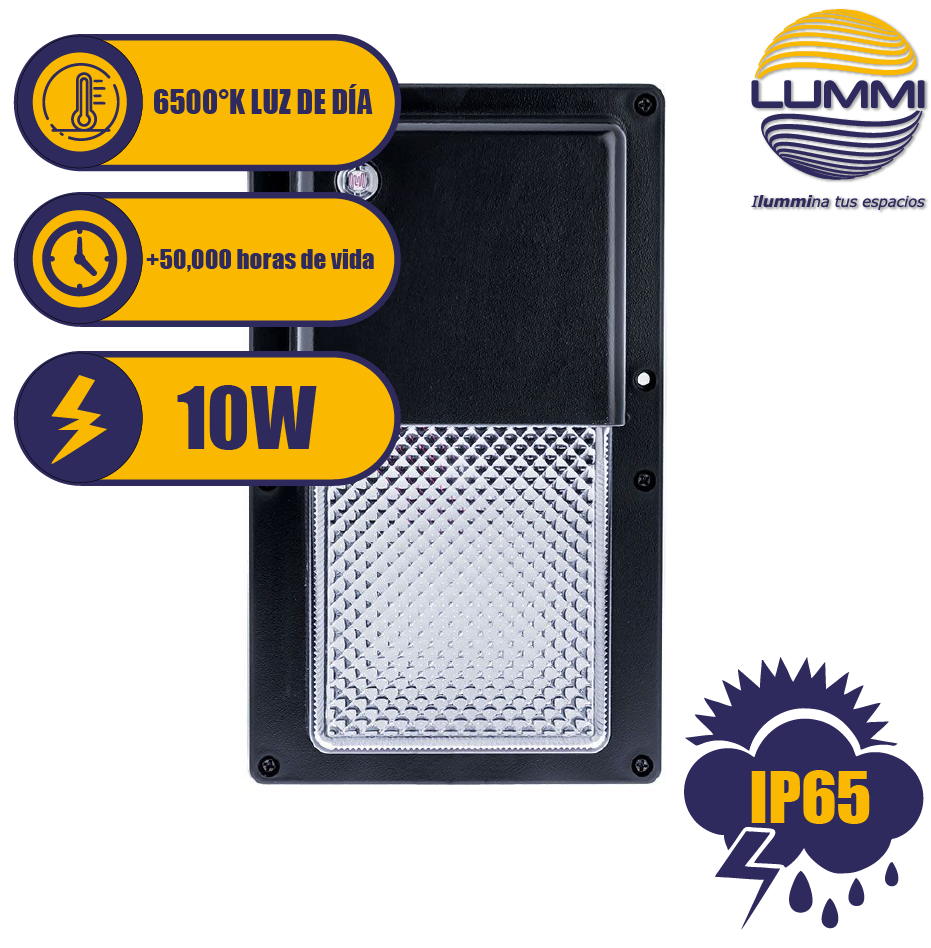 Arbotante de LED  10W con fotocelda (WL10LED)