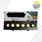 Luminaria LED empotrable con distribución telescópica de 40W (1436)