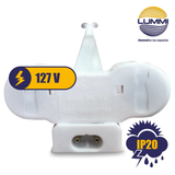 Canaleta para 2 tubos T8 de LED (CAN120T8X2LED/PL)