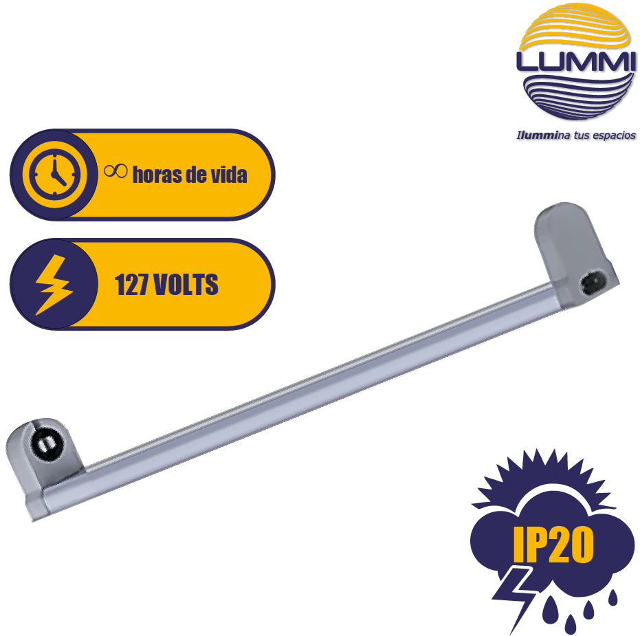 Canaleta para tubo T8 de LED (CAN120T8LED/PL)