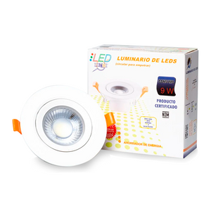 Luminario LED SMD 9W dirigible empotrable (EMSMD9/BC)