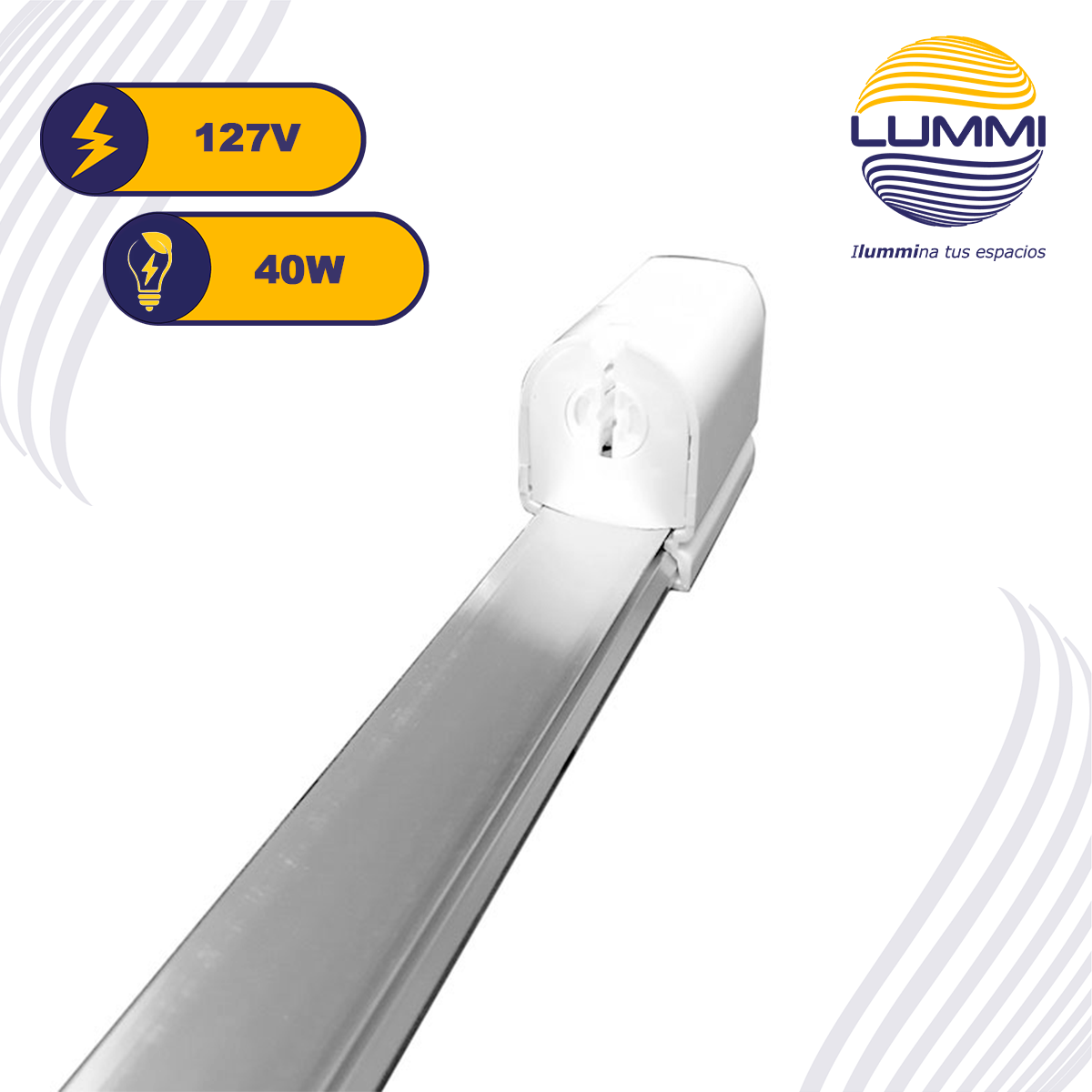 Canaleta Autobalastrada para T8 y T12  (CAN40)