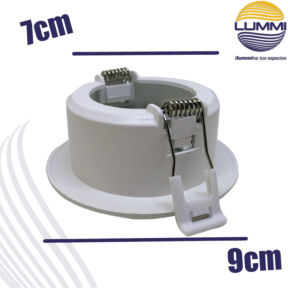 Luminarias fijas de empotrar para lámparas MR11 y MR16 (EM73B)
