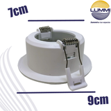 Luminarias fijas de empotrar para lámparas MR11 y MR16 (EM73B)