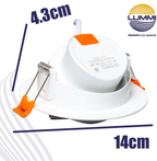 Luminaria  Circular LED 12W Empotrable SMD (EMSMD12/BC)