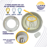 Luminario LED de sobreponer tipo spot de 7W Blanco (1701)