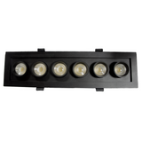 Luminaria LED empotrable con distribución telescópica de 40W (1436)