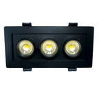 Luminaria LED empotrable con distribución telescópica de 18W (1418)