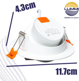 Luminario LED SMD 9W dirigible empotrable (EMSMD9/BC)