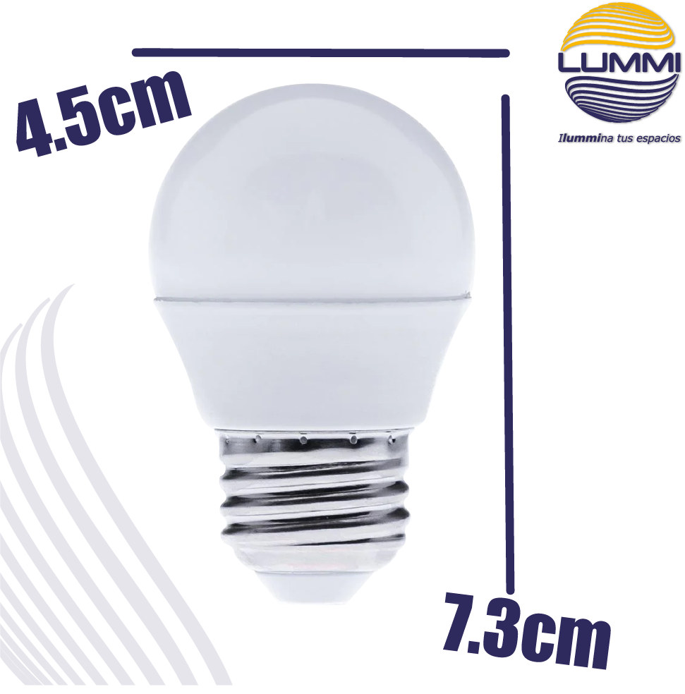 Foco Led tipo anuncio  ( G45SMD5/COL)