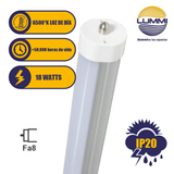 TUBO LED 18W acrílico opalino, Paq 5pzs  (T8SMDCFA8OP/LD)