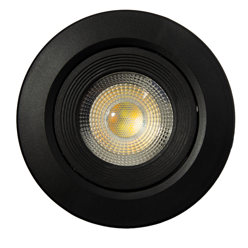 Luminario LED de sobreponer dirigible Negro de 7W (1502)