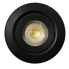 Luminario LED de sobreponer dirigible Negro de 7W (1502)