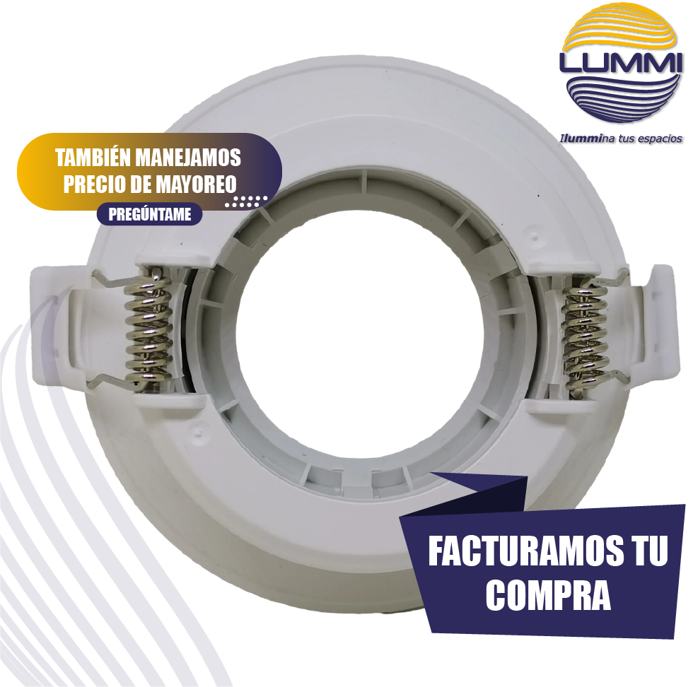 Luminarias fijas de empotrar para lámparas MR11 y MR16 (EM73B)