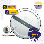 Luminaria LED de empotrar o sobreponer 18W NEGRO (EMSMD18/NE)