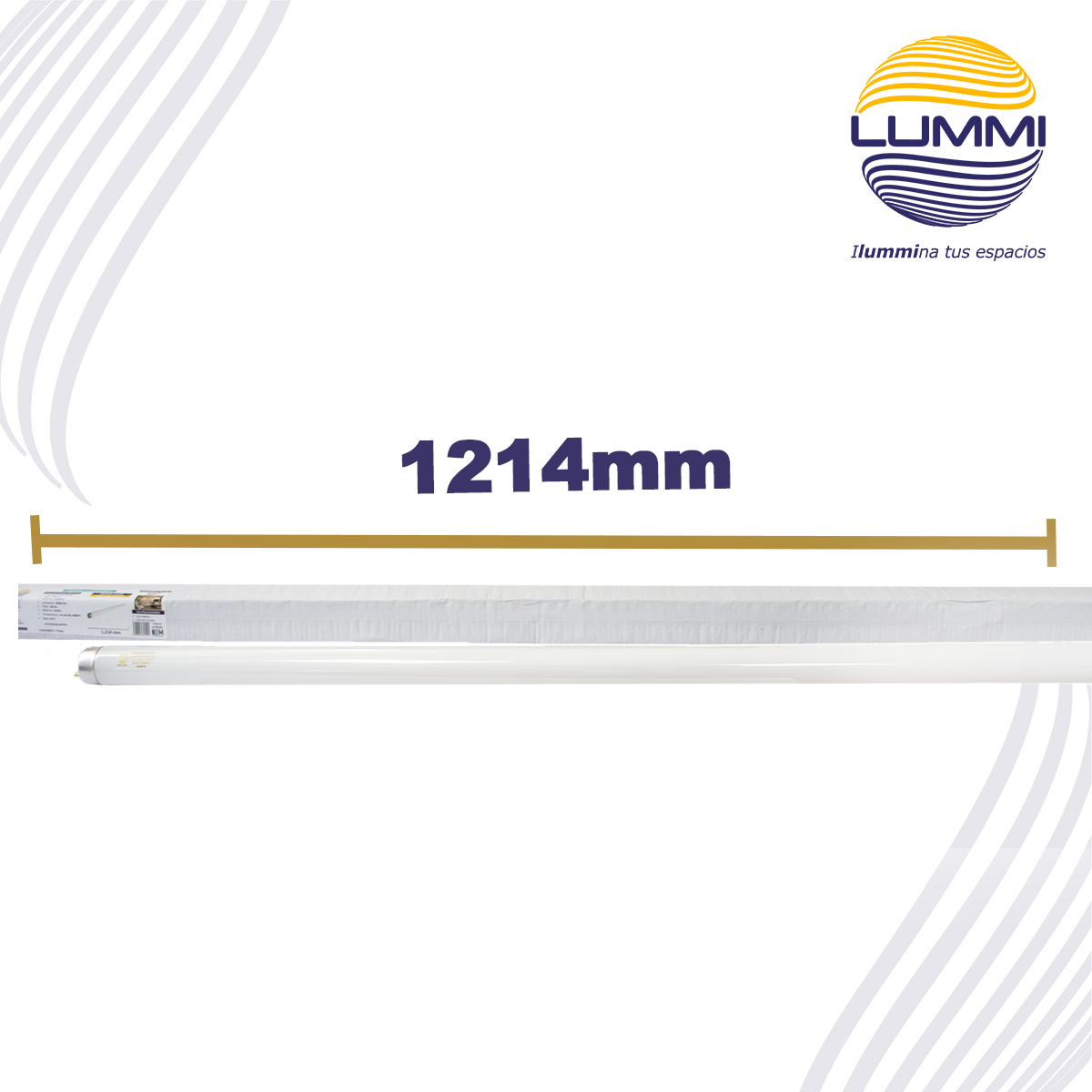 TUBO FLUORESCENTE 32W T8. LUZ DE DÍA Paq 5pzs (FL32/64)