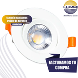 Luminario LED SMD 9W dirigible empotrable (EMSMD9/BC)