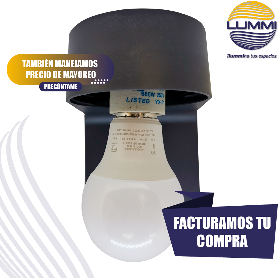 Arbotante de pared en forma de globo de 9W (AR9GL/E26)