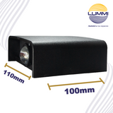 Arbotante de pared de 3W - 2 luces (1371)