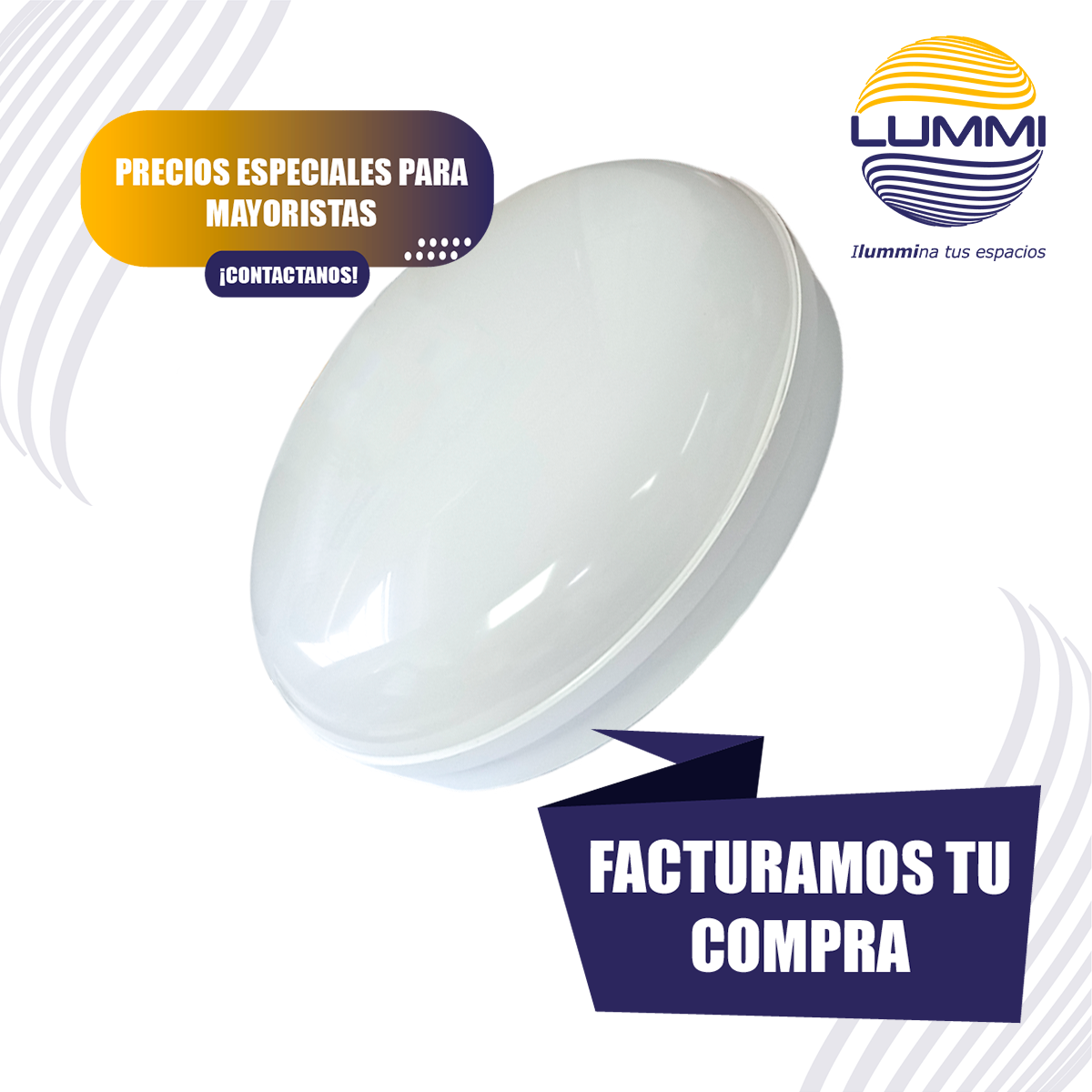 ARBOTANTE LED REDONDO BLANCO (ARRE15LED/BL)