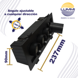 Luminaria LED empotrable con distribución telescópica de 26W (1424)
