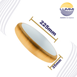 Luminaria LED de empotrar o sobreponer 18W MADERA (EMSMD18/MO)