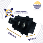 Luminaria LED empotrable con distribución telescópica de 18W (1418)