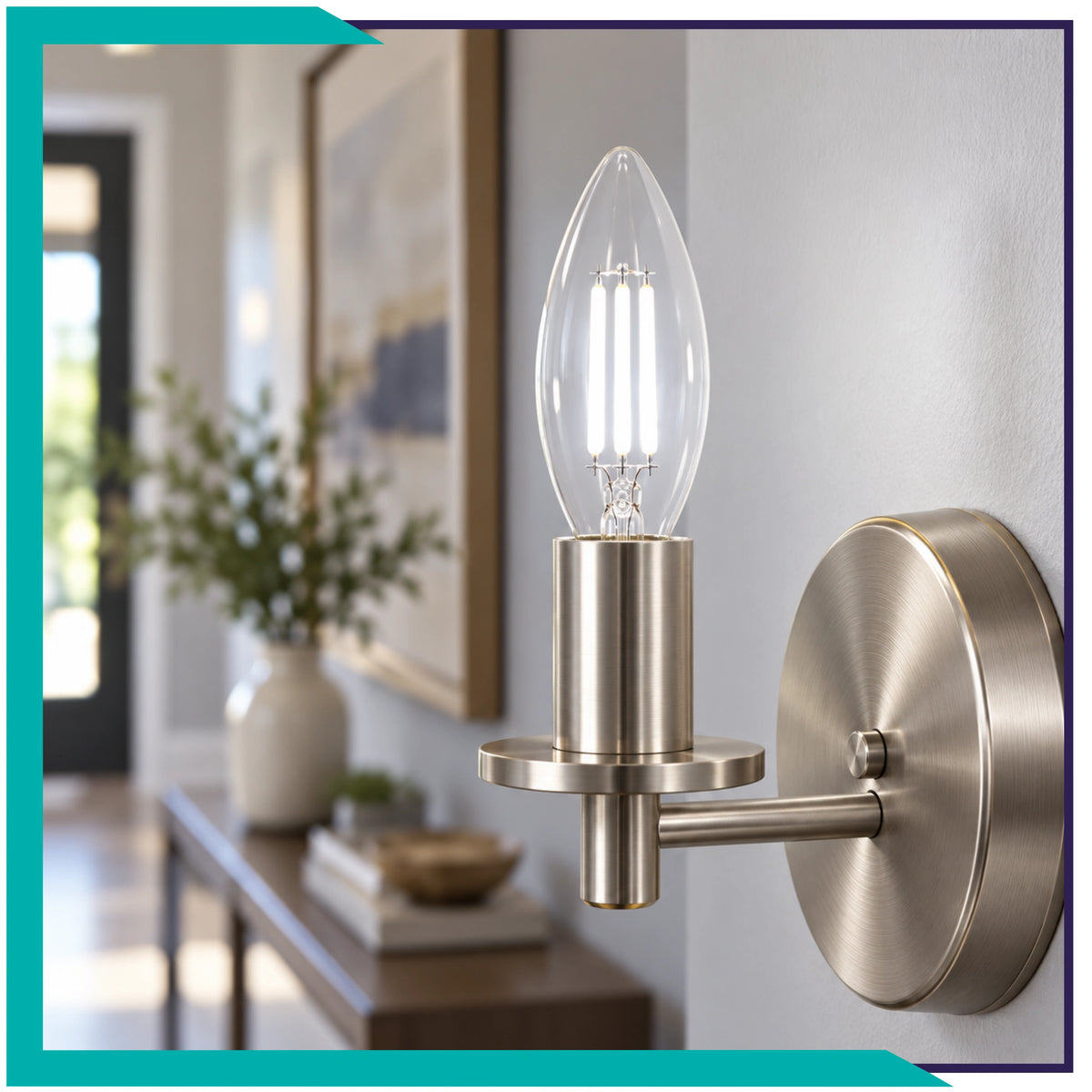 Foco tipo vela filamento LED (VEFILED4E12/LD)