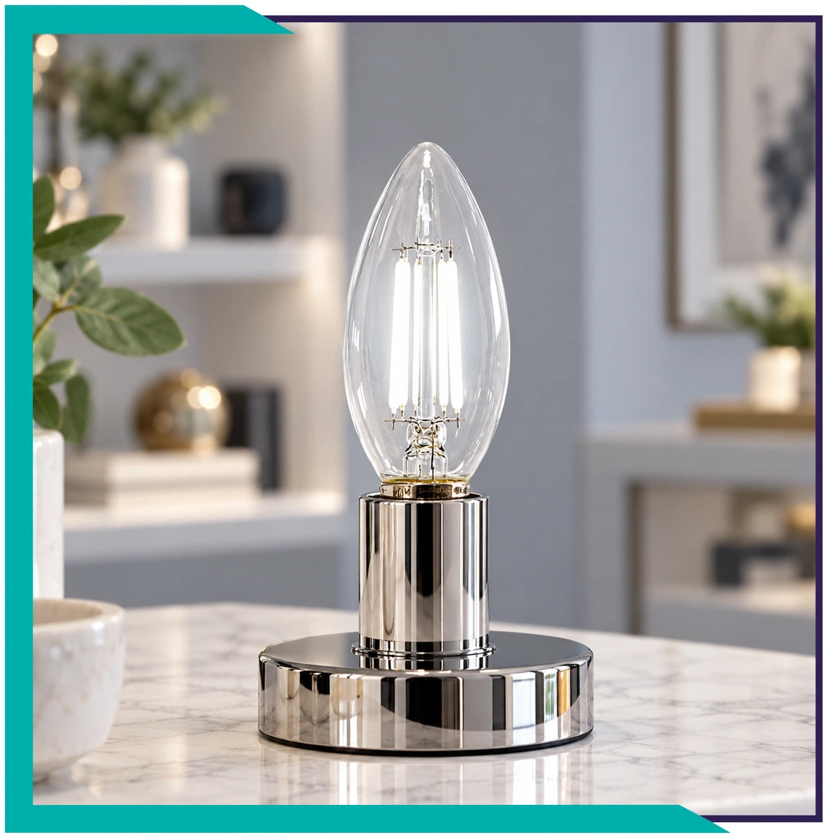 Foco tipo vela filamento LED (VEFILED4E14/LD)