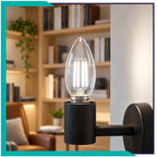 Foco tipo vela LED (VEFILED4E26/LD)