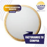 Luminaria LED de empotrar o sobreponer 18W MADERA (EMSMD18/MO)