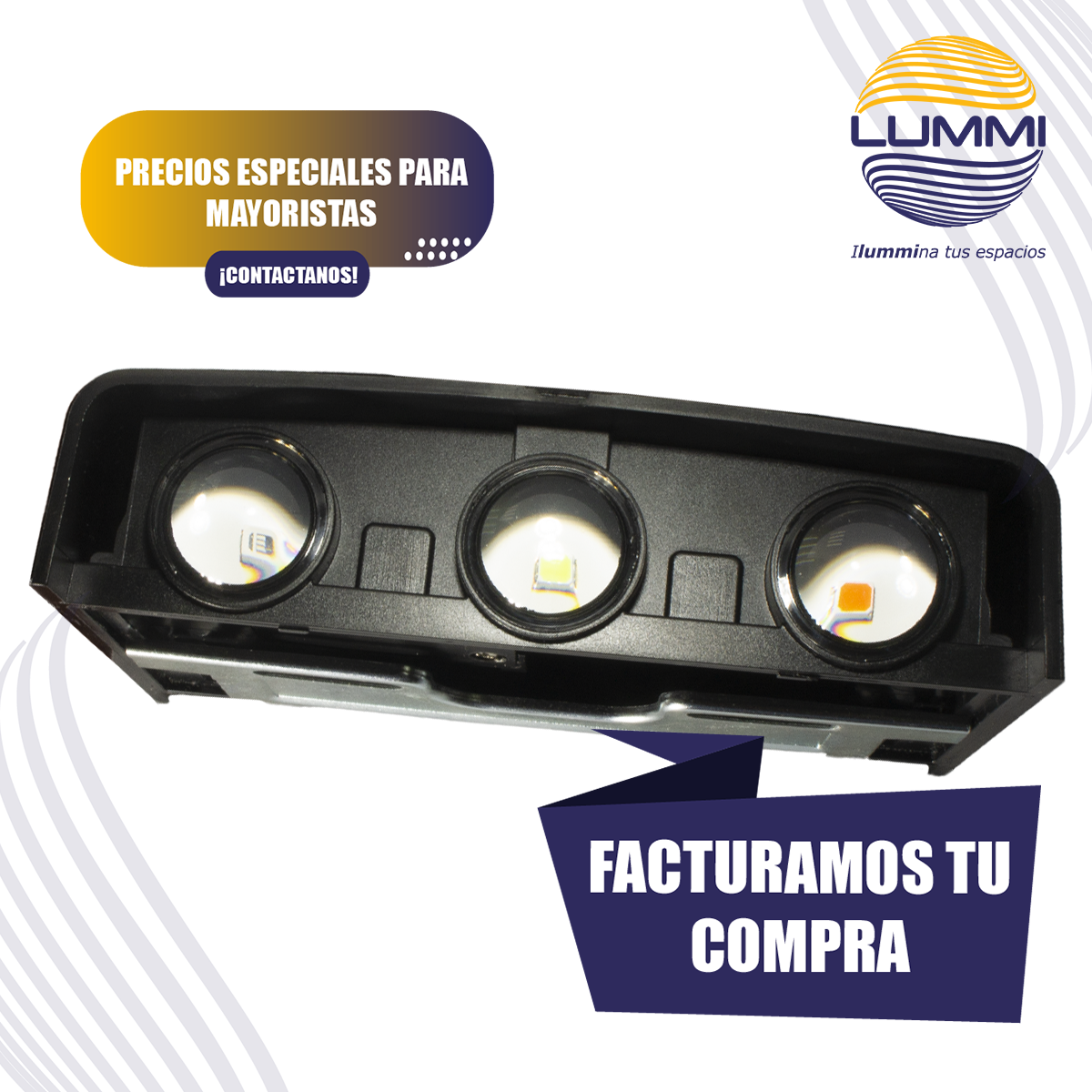 Arbotante de pared de 7W - 6 luces RGB (1370)
