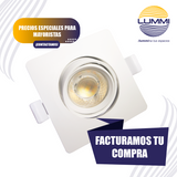 Luminaria LED dirigible de empotrar cuadrada de 7W (1612)