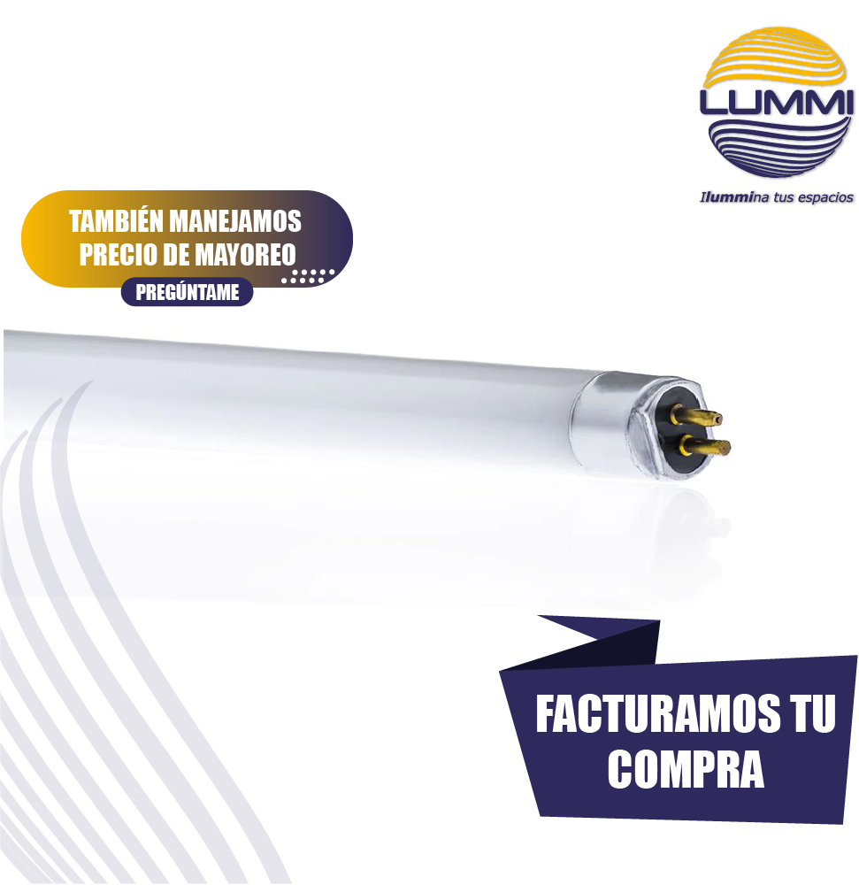 Tubo fluorescente Grolux T8 p/Acuario Paq 5pzs (FL15AQ)