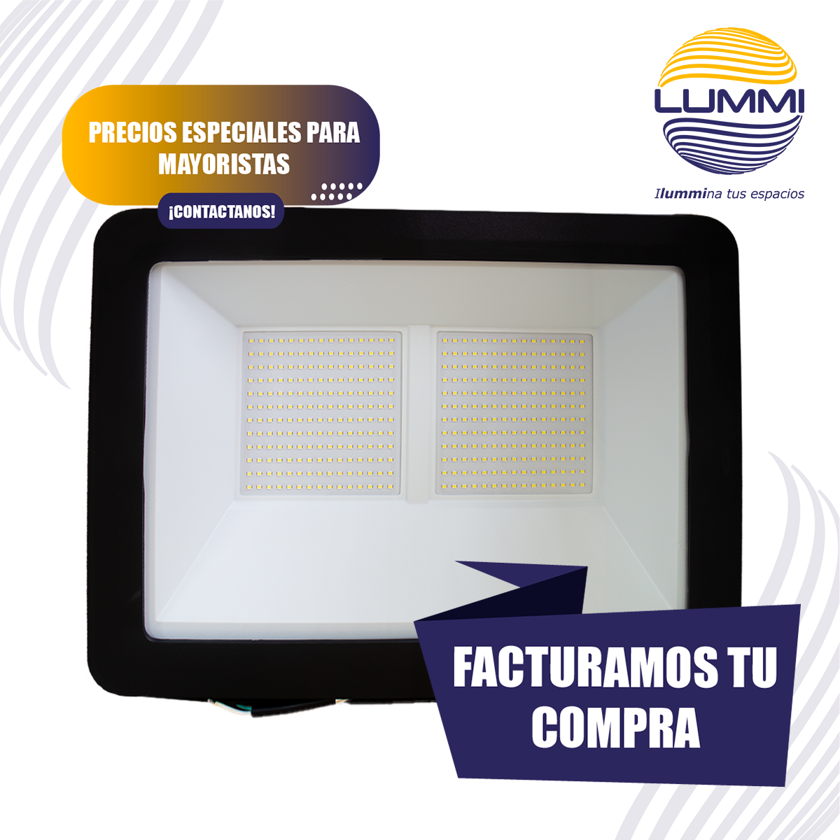 Reflector LED 300W ultradelgado Luz de día/LD (FLAT300/LD)