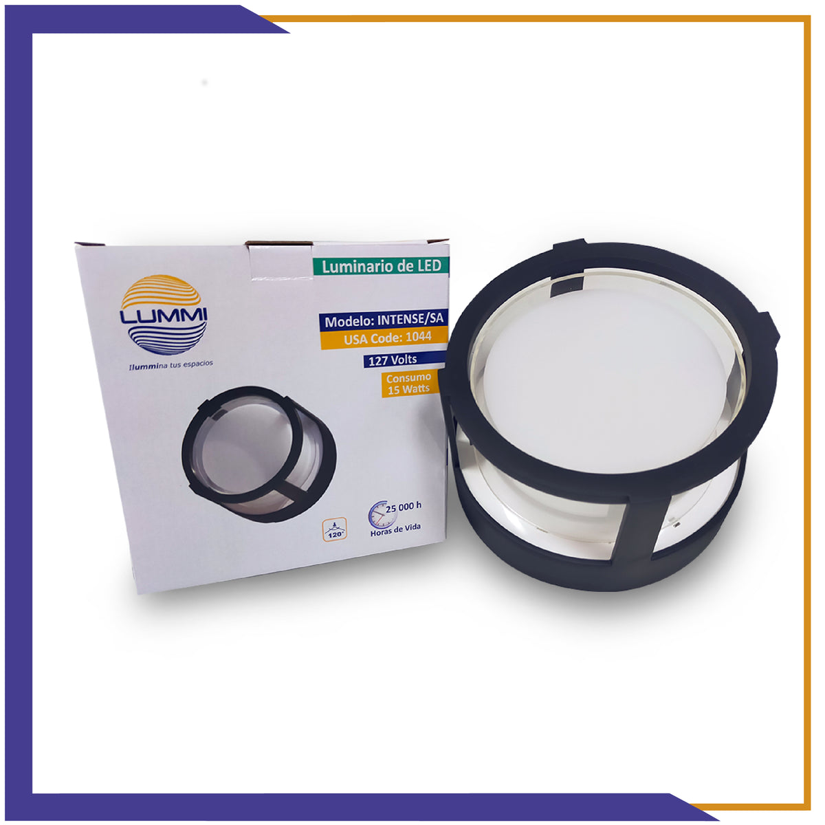 Arbotante de forma circular de 15W (1044)
