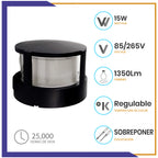 Arbotante de forma circular de 15W (1046)
