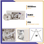 Arbotante de forma prisma cuadrado de 18W (1160)